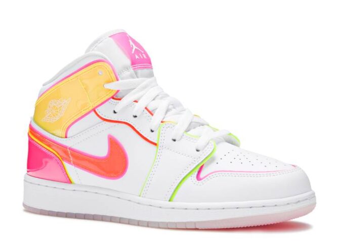 AIR JORDAN 1 MID SE GS 'EDGE GLOW' REPLICA - immagine 2