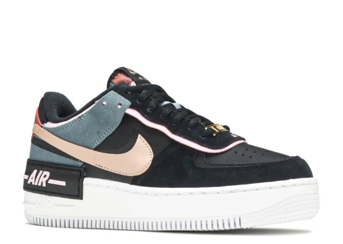 REPLICA AIR FORCE 1 SHADOW 'BLACK LIGHT ARCTIC PINK' - immagine 2