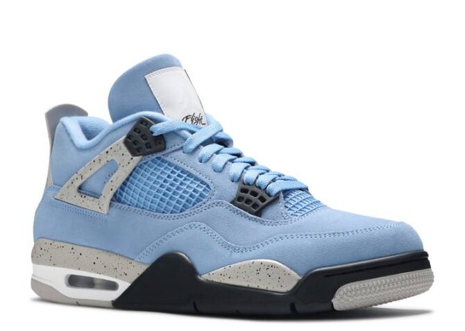 AIR JORDAN 4 RETRO 'UNIVERSITY BLUE' REPLICA 2021 - immagine 2