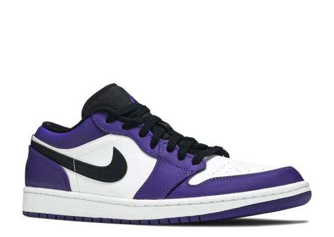 AIR JORDAN 1 LOW REPLICA 'COURT PURPLE' - immagine 2