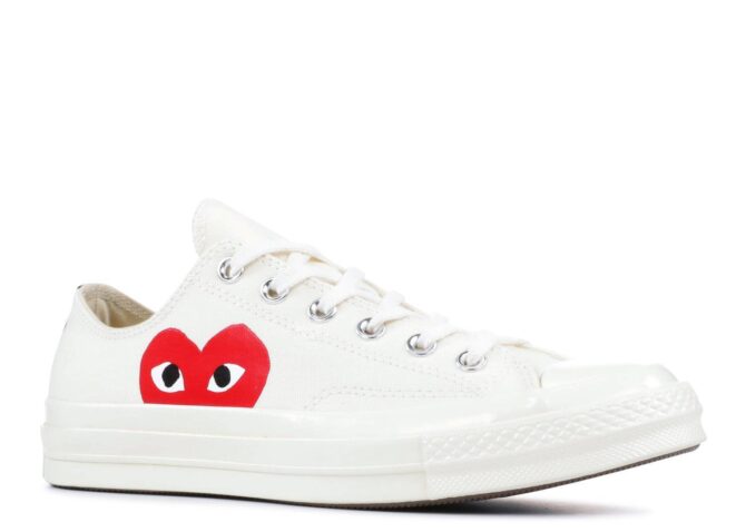 REPLICA CONVERSE COMME DES GARÇONS X CHUCK 70 OX 'PLAY' REPLICA - immagine 2