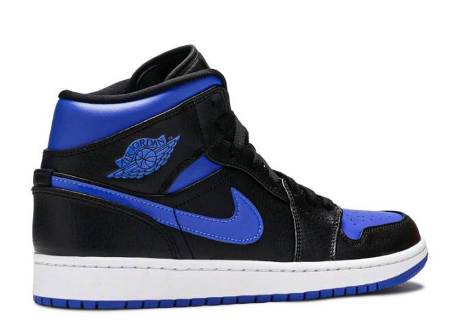 AIR JORDAN 1 MID 'NERO IPER ROYAL' REPLICA - immagine 3