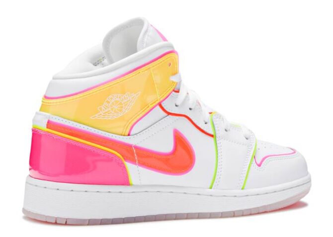 AIR JORDAN 1 MID SE GS 'EDGE GLOW' REPLICA - immagine 3
