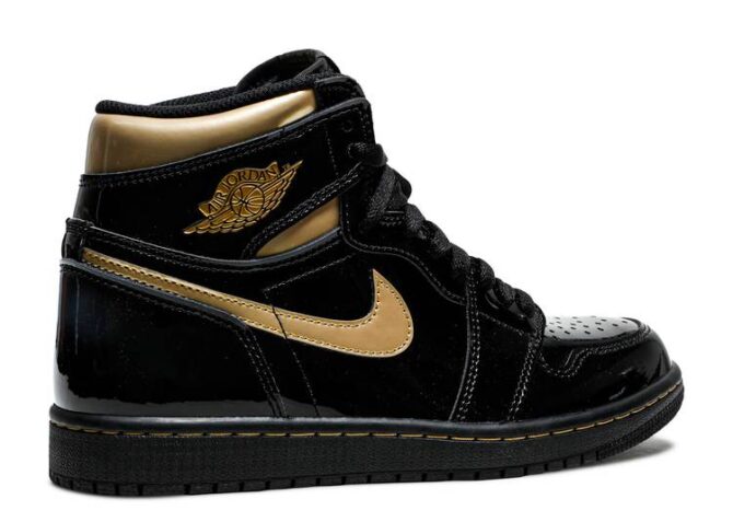 AIR JORDAN 1 RETRO HIGH OG 'NERO ORO METALLICO' REPLICA - immagine 3