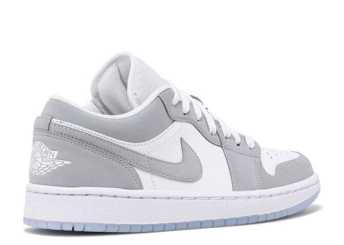 AIR JORDAN 1 LOW 'WHITE WOLF GREY' REPLICA - immagine 3