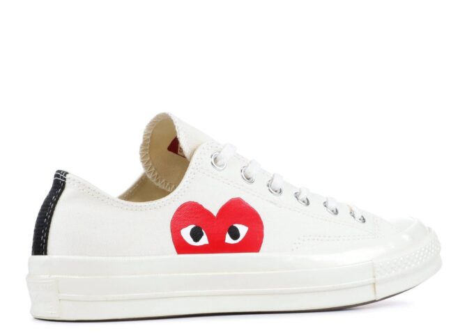 REPLICA CONVERSE COMME DES GARÇONS X CHUCK 70 OX 'PLAY' REPLICA - immagine 3