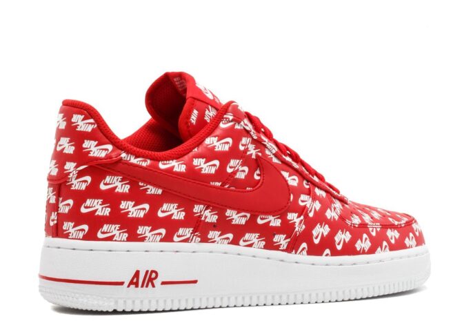 AIR FORCE 1 LOW 07 QS 'ALL OVER LOGO RED' REPLICA - immagine 3
