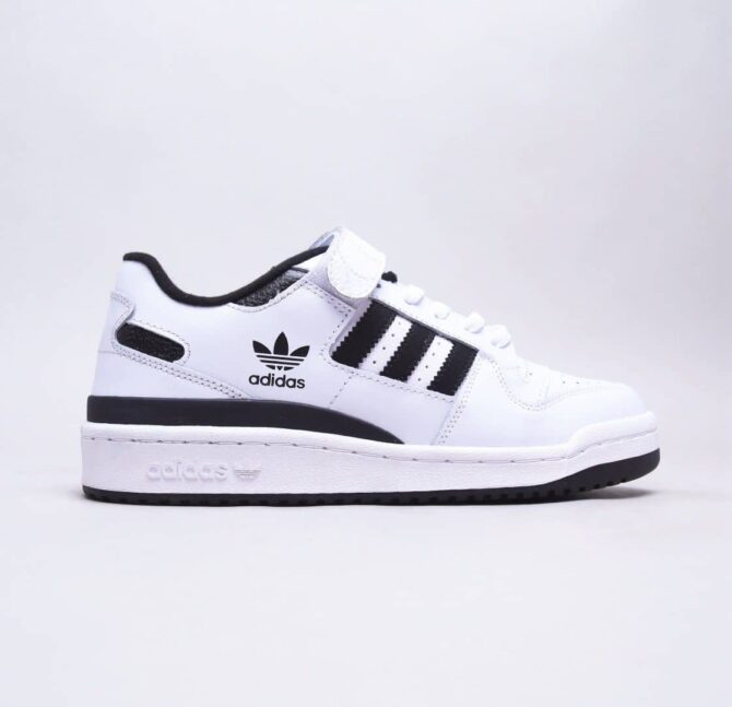REPLICA ADIDAS FORUM BASSO BIANCO NERO - immagine 7