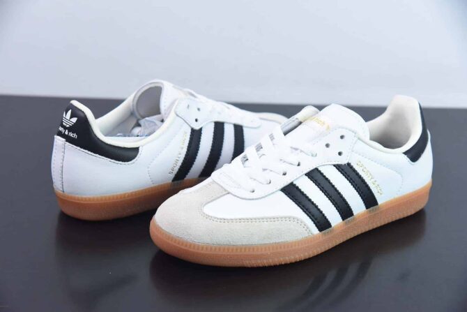 ADIDAS SAMBA SPORTY & RICH 'BIANCO NERO' REPLICA - immagine 6