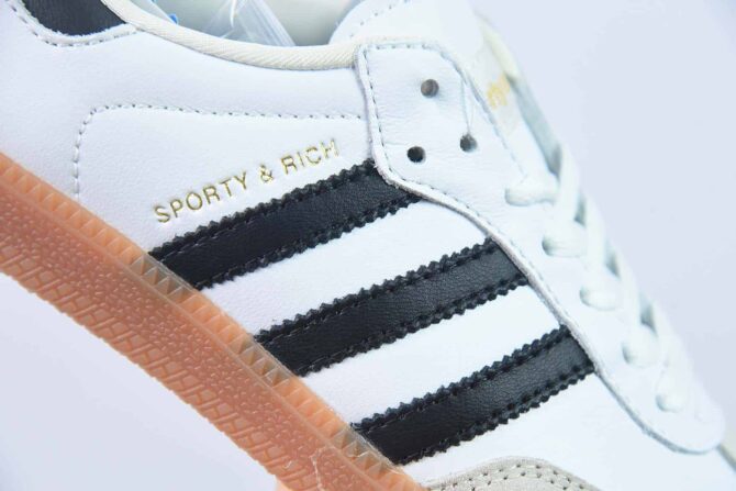 ADIDAS SAMBA SPORTY & RICH 'BIANCO NERO' REPLICA - immagine 5