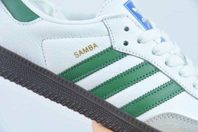 ADIDAS SAMBA 'BIANCO VERDE' REPLICA - immagine 5
