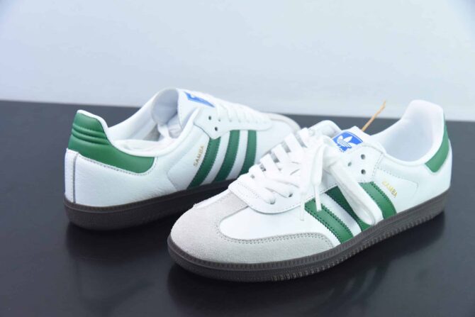 ADIDAS SAMBA 'BIANCO VERDE' REPLICA - immagine 6