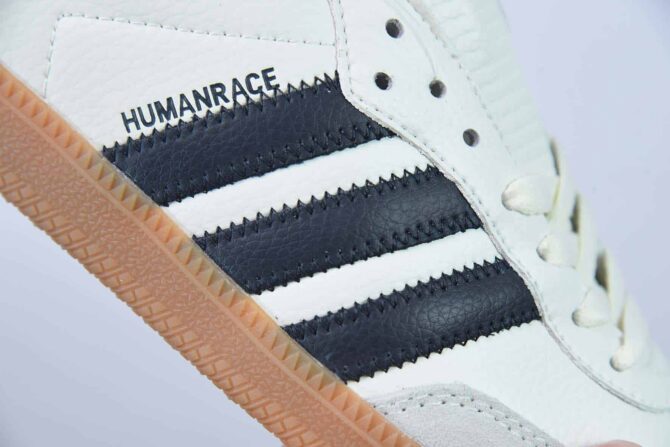 ADIDAS SAMBA X AD 'HUMANRACE WHITE NIGHT GREY' REPLICA - immagine 6
