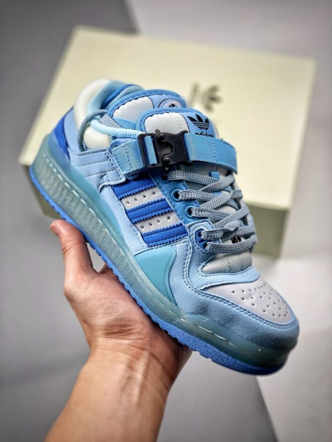 ADIDAS X BAD BUNNY FORUM BUCKLE LOW «BLUE TINT» REPLICA - immagine 10