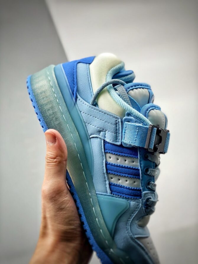 ADIDAS X BAD BUNNY FORUM BUCKLE LOW «BLUE TINT» REPLICA - immagine 2