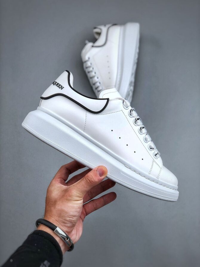 REPLICA ALEXANDER MCQUEEN BIANCO LINEA NERA - immagine 5