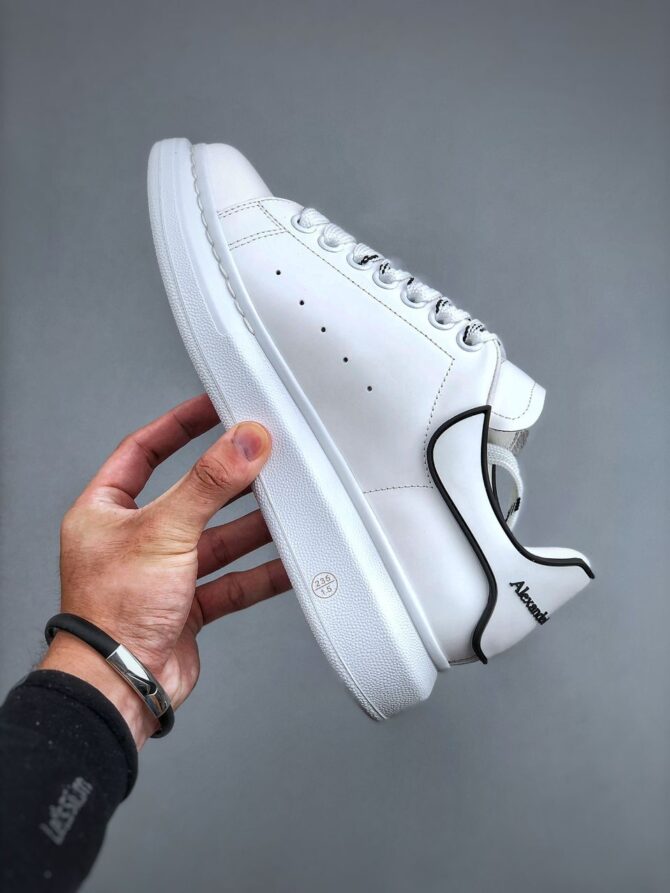 REPLICA ALEXANDER MCQUEEN BIANCO LINEA NERA - immagine 4