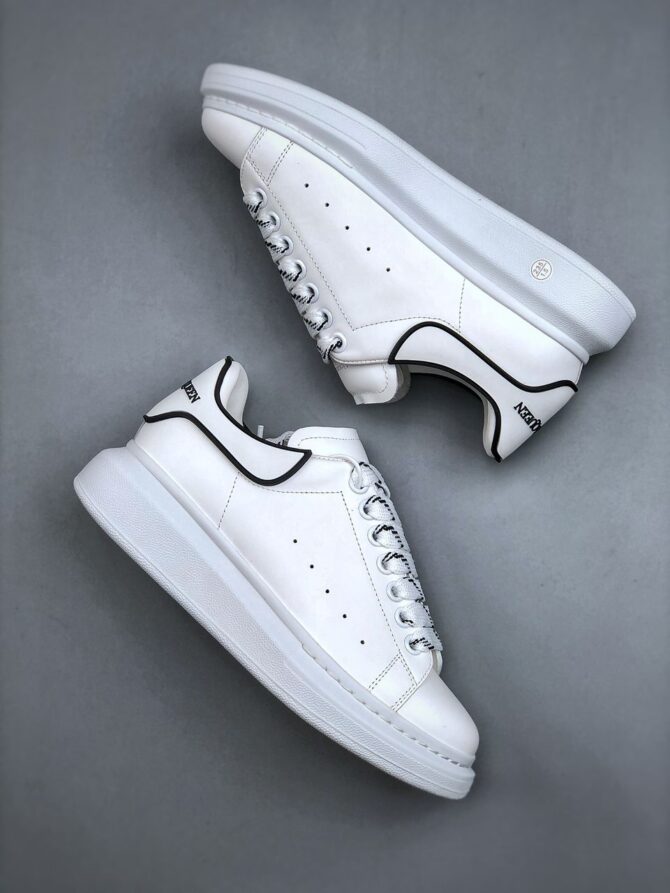 REPLICA ALEXANDER MCQUEEN BIANCO LINEA NERA - immagine 8