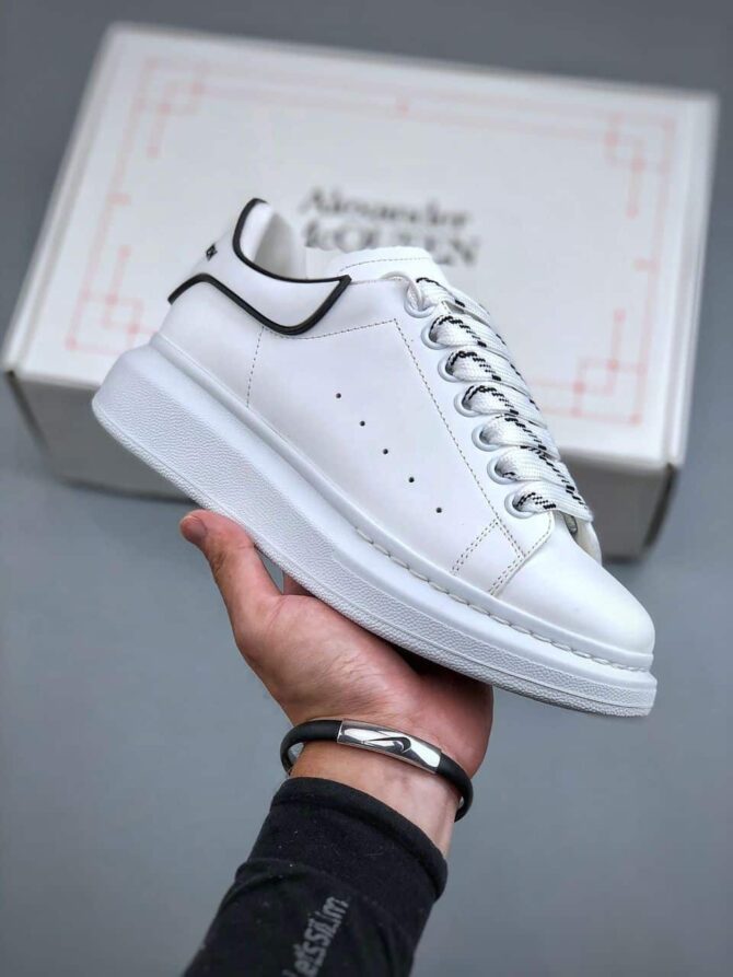 REPLICA ALEXANDER MCQUEEN BIANCO LINEA NERA - immagine 2