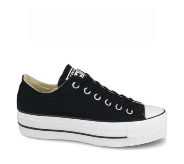 REPLICA CONVERSE ALL STAR LOW PLATFORM NERO