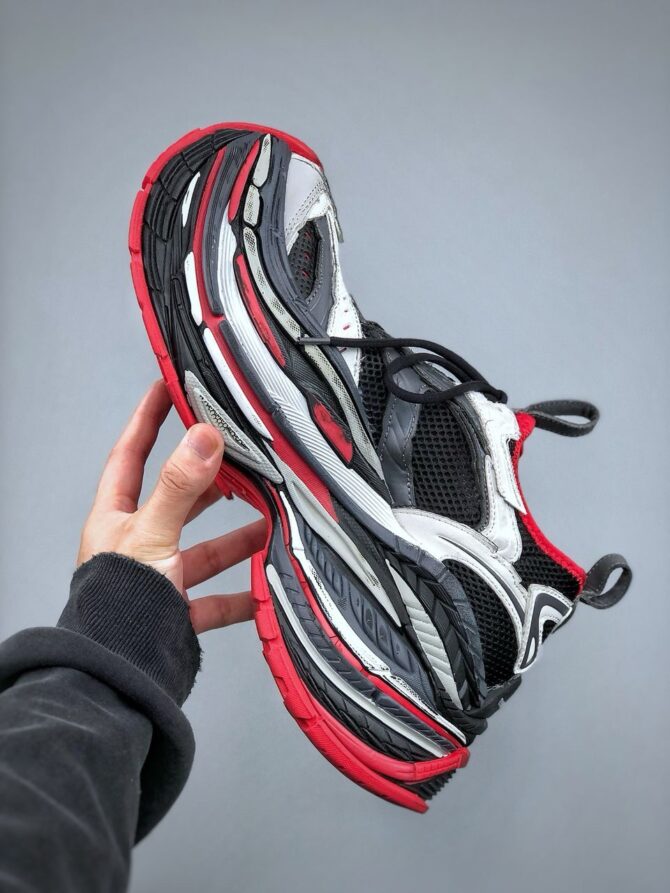 REPLICA BALENCIAGA PLATFORM REDUCED ‘NERE, GRIGIE E ROSSE’ - immagine 8