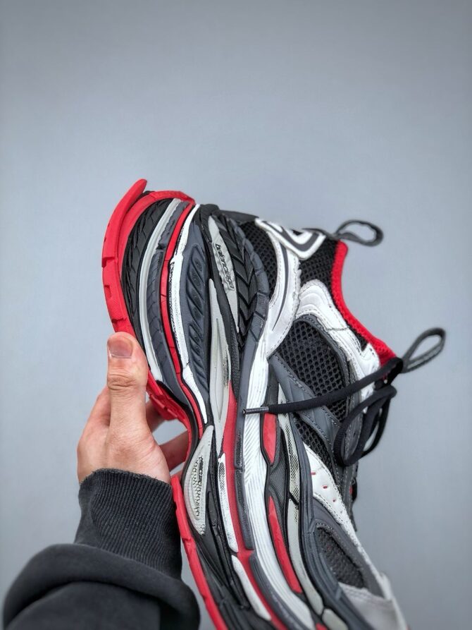 REPLICA BALENCIAGA PLATFORM REDUCED ‘NERE, GRIGIE E ROSSE’ - immagine 5
