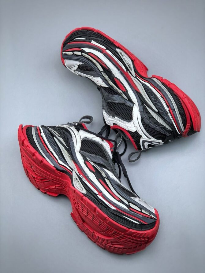 REPLICA BALENCIAGA PLATFORM REDUCED ‘NERE, GRIGIE E ROSSE’ - immagine 2