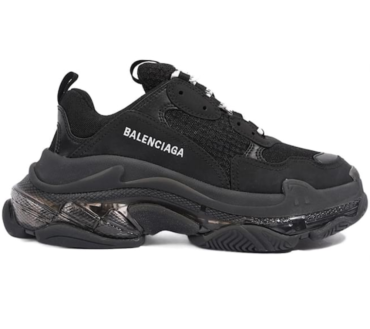 REPLICA BALENCIAGA TRIPLE S CLEAR NERO