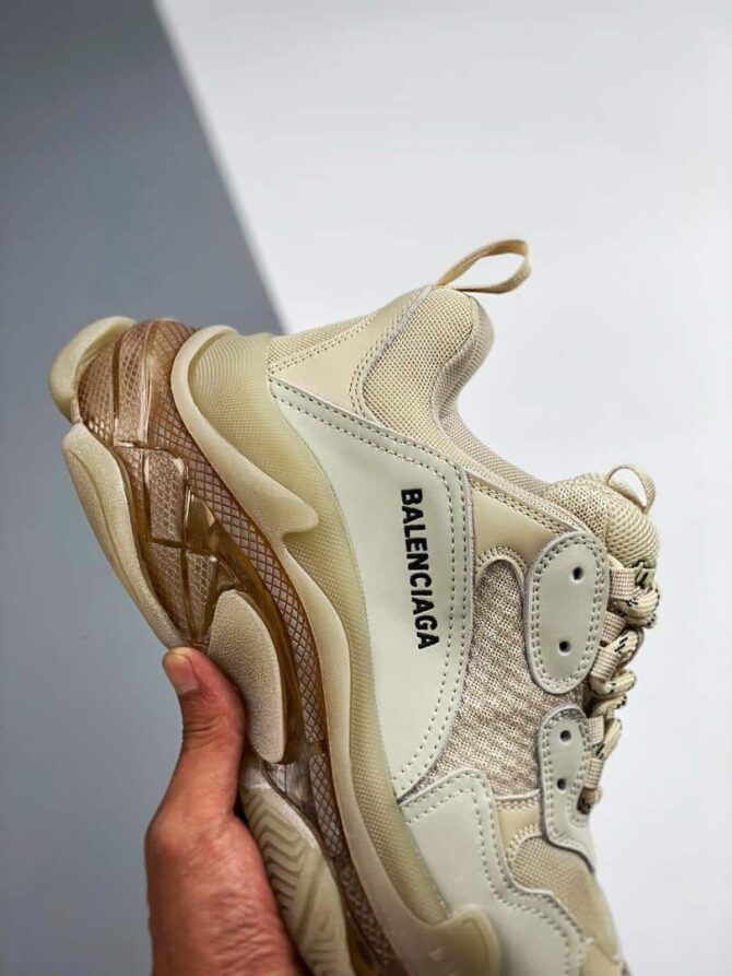 REPLICA BALENCIAGA TRIPLE S CLEAR SOLE 'OFF WHITE - immagine 2