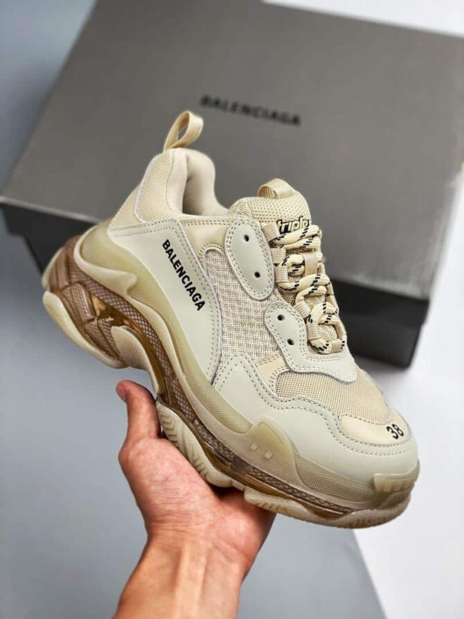 REPLICA BALENCIAGA TRIPLE S CLEAR SOLE 'OFF WHITE - immagine 7