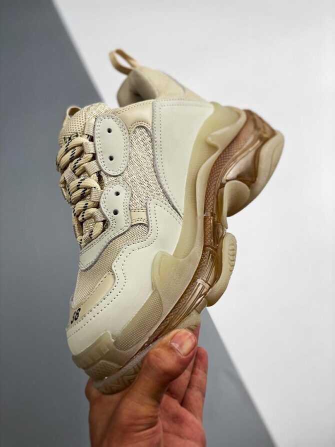 REPLICA BALENCIAGA TRIPLE S CLEAR SOLE 'OFF WHITE - immagine 6