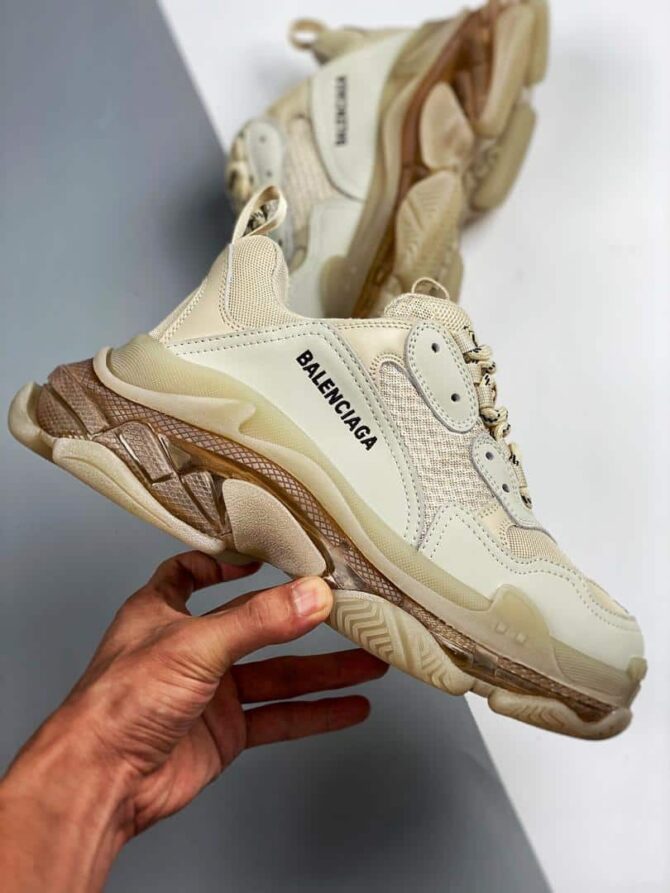 REPLICA BALENCIAGA TRIPLE S CLEAR SOLE 'OFF WHITE - immagine 9