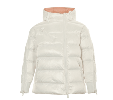 REPLICA MONCLER GIACCA TRAPUNTATA CON CAPPUCCIO 'BIANCO'