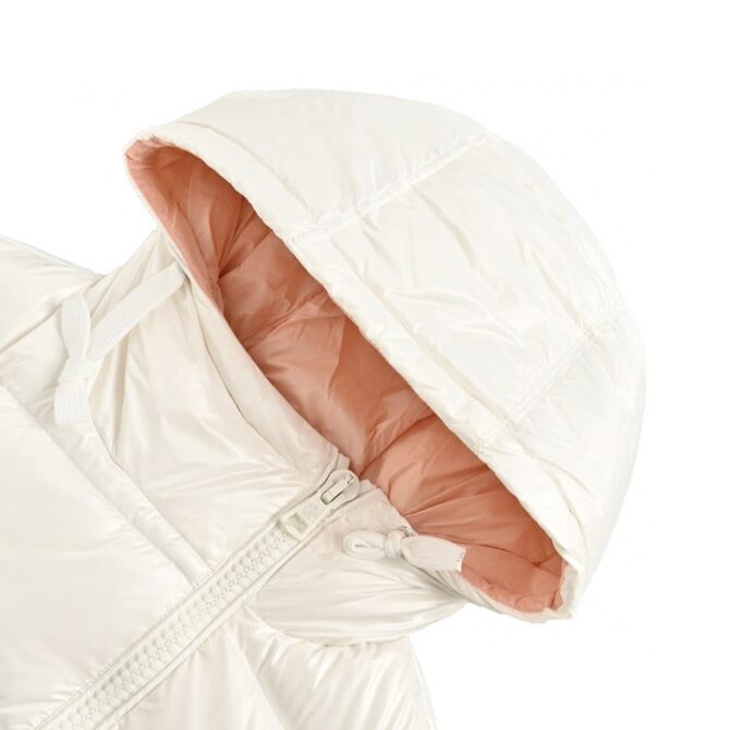 REPLICA MONCLER GIACCA TRAPUNTATA CON CAPPUCCIO 'BIANCO' - immagine 5