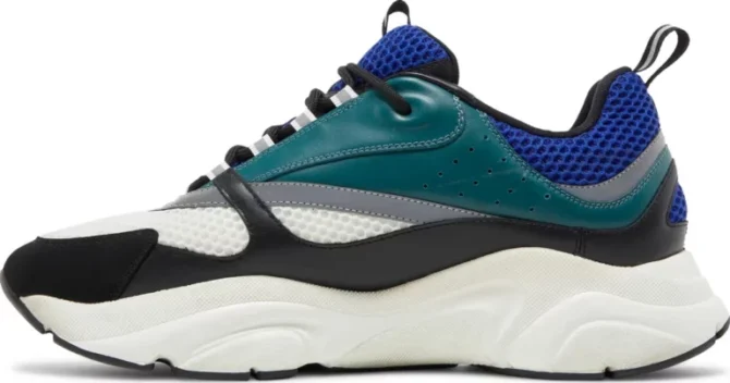 DIOR B22 REPLICA 'DEEP GREEN WHITE BLUE' - immagine 4