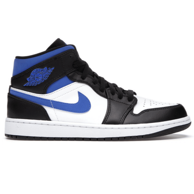 REPLICA AIR JORDAN 1 MID NERO RACER BLU
