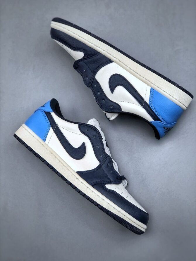 REPLICA JORDAN 1 LOW OBSIDIAN 'UNC' - immagine 8