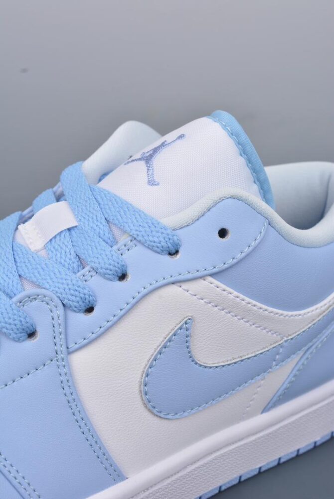REPLICA JORDAN 1 LOW WHITE 'ICE BLUE' - immagine 8