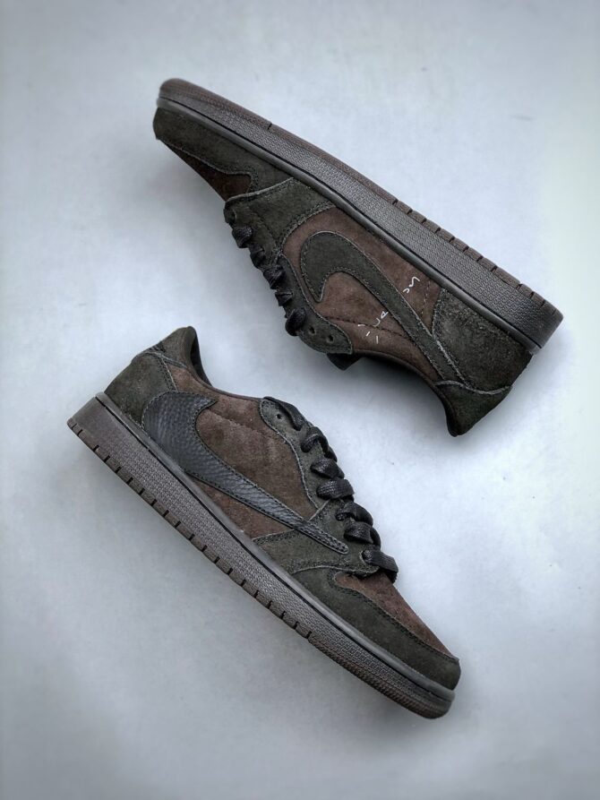 JORDAN 1 RETRO LOW SP TRAVIS SCOTT 'VELVET BROWN' REPLICA - immagine 4