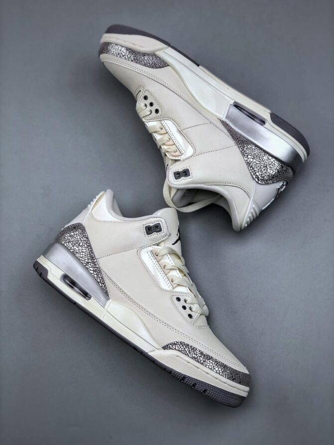 REPLICA JORDAN 3 RETRO SAIL 'CEMENT GREY' - immagine 2