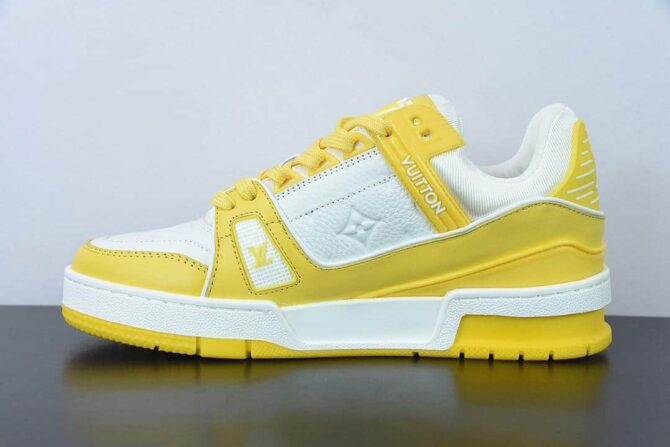 LOUIS VUITTON LV TRAINER 'GIALLO' REPLICA - immagine 3