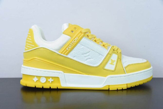 LOUIS VUITTON LV TRAINER 'GIALLO' REPLICA - immagine 2
