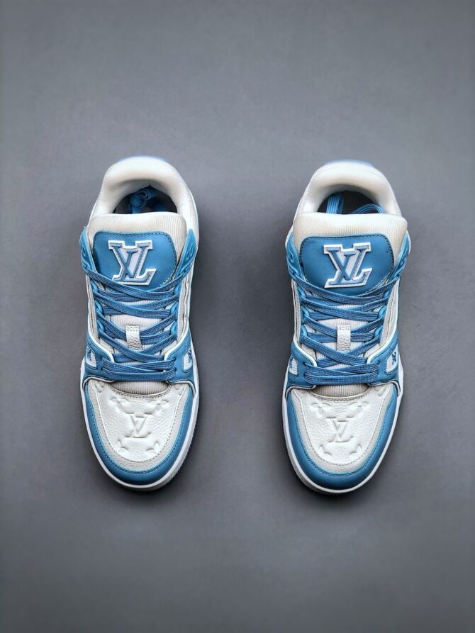 LOUIS VUITTON LV TRAINER 'AZZURRE' REPLICA - immagine 6