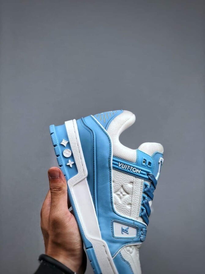 LOUIS VUITTON LV TRAINER 'AZZURRE' REPLICA - immagine 5