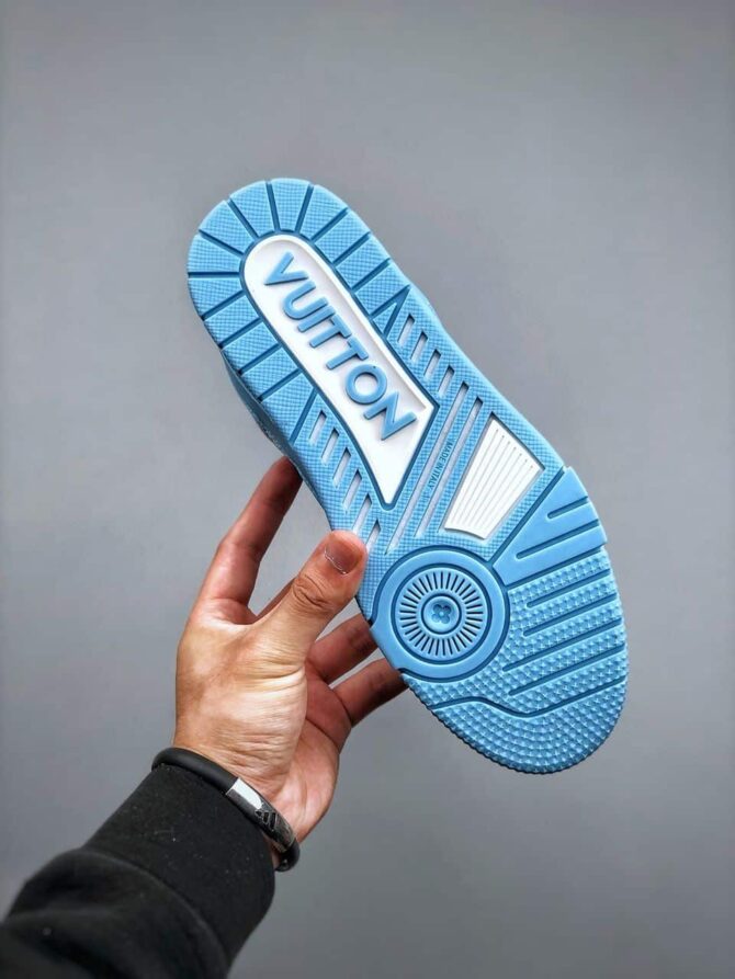 LOUIS VUITTON LV TRAINER 'AZZURRE' REPLICA - immagine 3