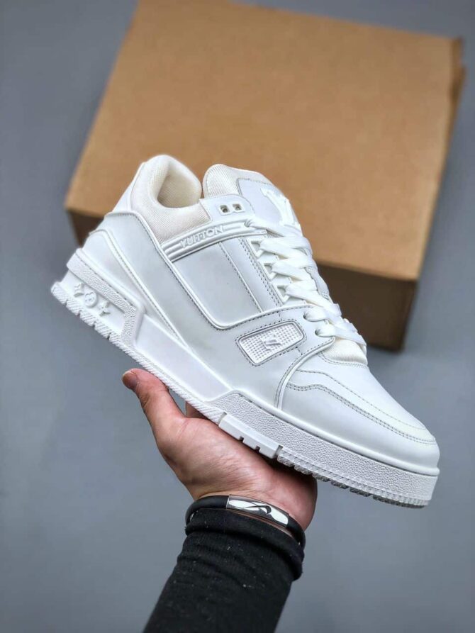 REPLICA LOUIS VUITTON LV TRAINER 'BIANCO' - immagine 8