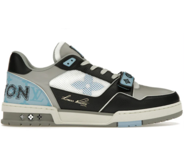REPLICA LOUIS VUITTON LV TRAINER 'BLU, GRIGIE E NERE'