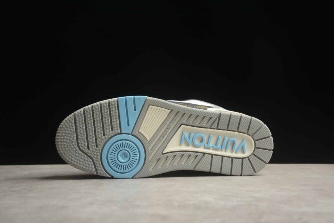 REPLICA LOUIS VUITTON LV TRAINER 'BLU, GRIGIE E NERE' - immagine 4