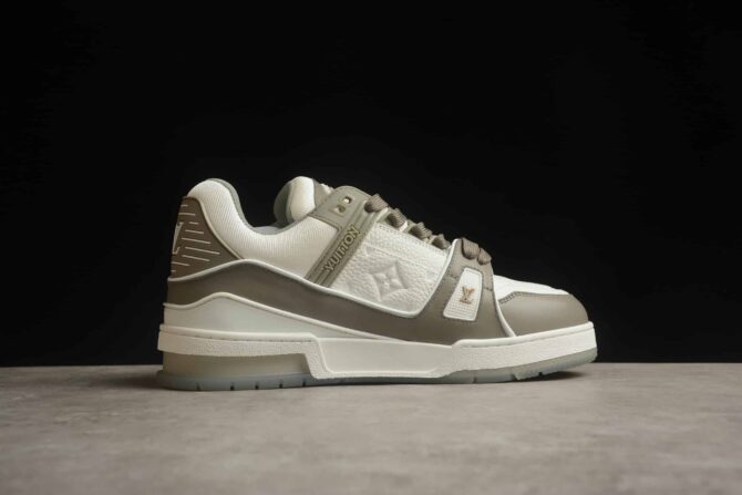 REPLICA LOUIS VUITTON LV TRAINER 'GRIGIE E BIANCHE' - immagine 6