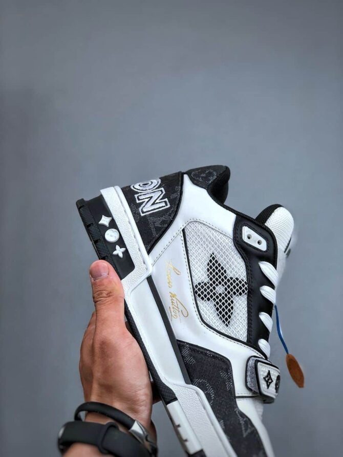 REPLICA LOUIS VUITTON LV TRAINER MONOGRAM 'NERE' - immagine 5